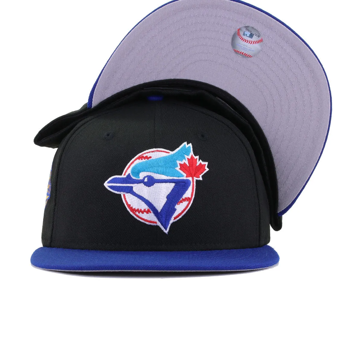 Toronto Blue Jays Black Light Royal Blue 1993 World Series New Era 59Fifty Fitted sold by Hat Heaven product image thumbnail 4