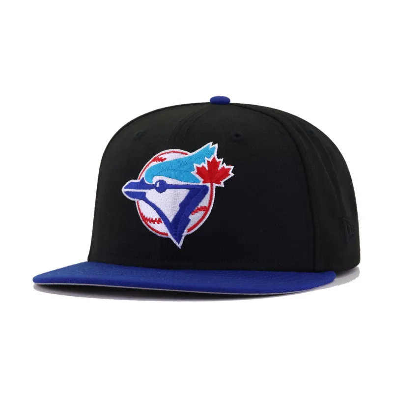 Toronto Blue Jays Black Light Royal Blue 1993 World Series New Era 59Fifty Fitted sold by Hat Heaven