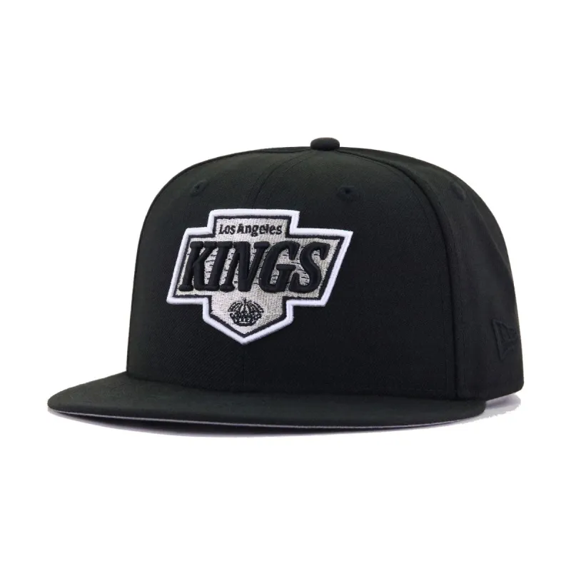 Los Angeles Kings Black New Era 59Fifty Fitted sold by Hat Heaven