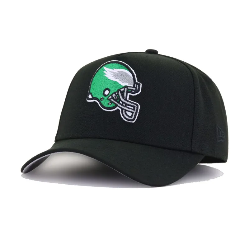 Philadelphia Eagles Black New Era 9Forty A-Frame Snapback sold by Hat Heaven