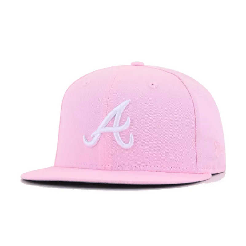 Atlanta Braves Pink New Era 59Fifty Fitted sold by Hat Heaven