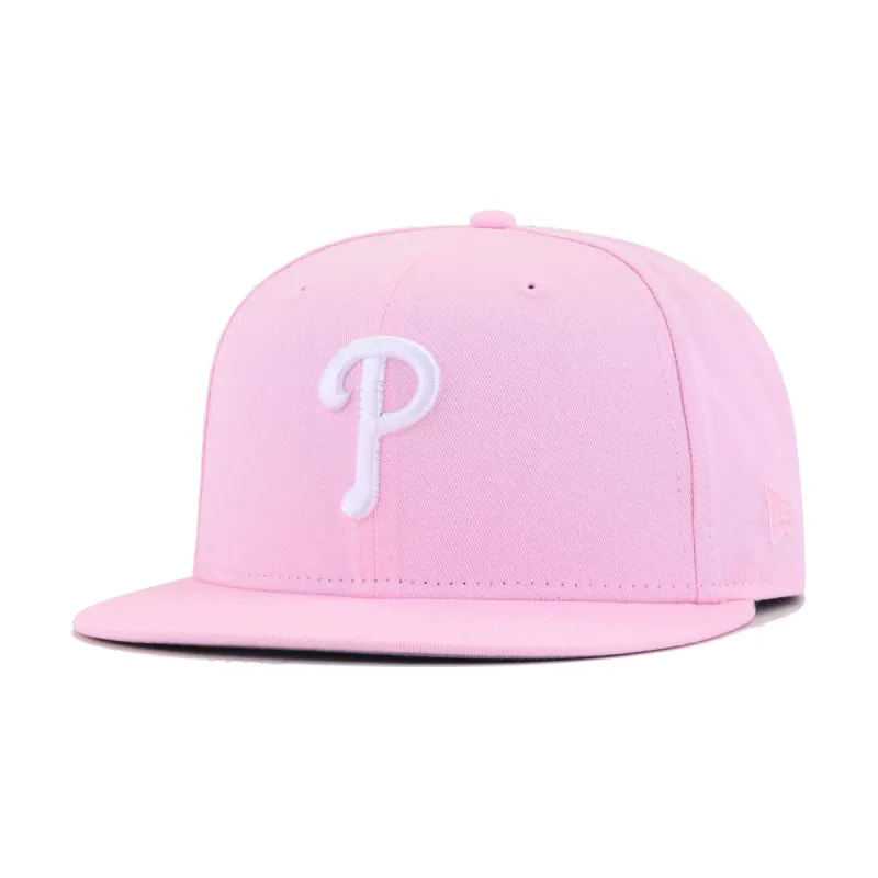 Philadelphia Phillies Pink New Era 59Fifty Fitted sold by Hat Heaven