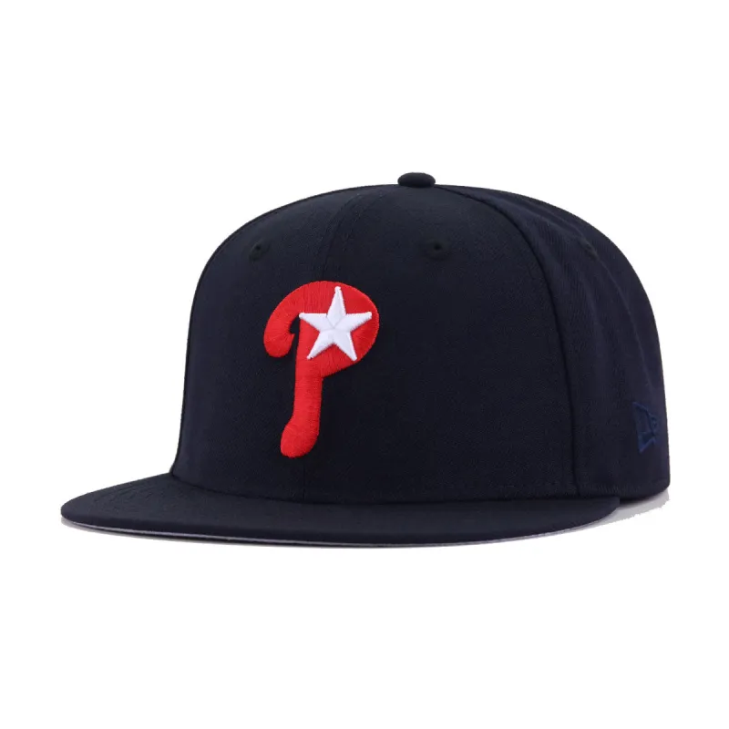 Philadelphia Phillies Navy 1997 New Era 59Fifty Fitted sold by Hat Heaven