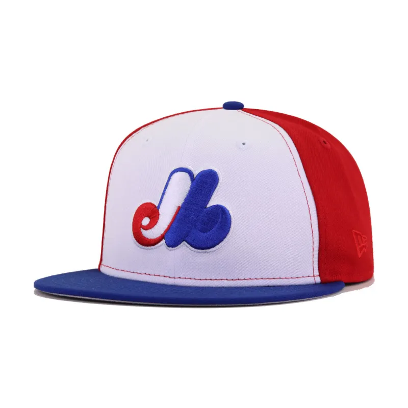 Montreal Expos White Scarlet Light Royal Blue 1969 New Era 59Fifty Fitted sold by Hat Heaven