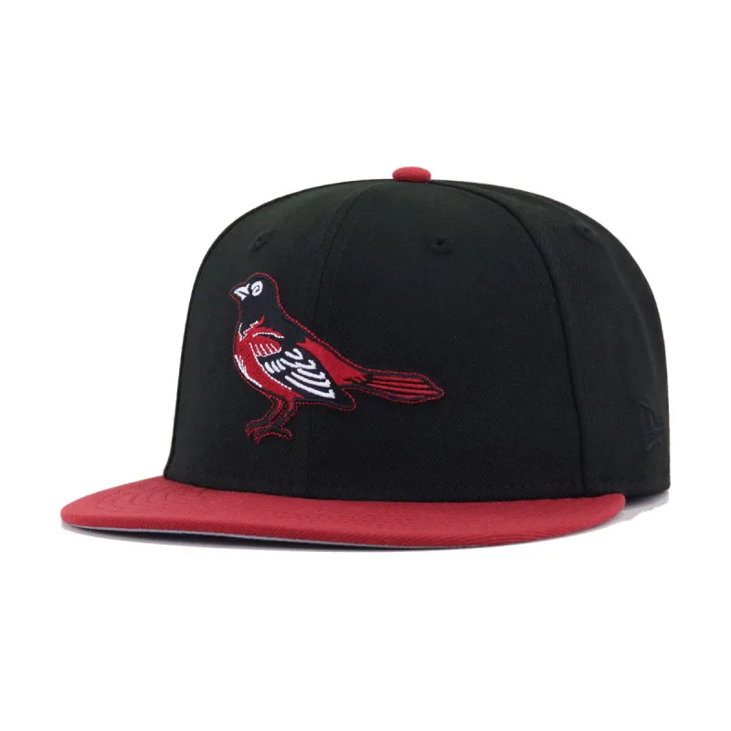Baltimore Orioles Black Brick Red New Era 59Fifty Fitted sold by Hat Heaven