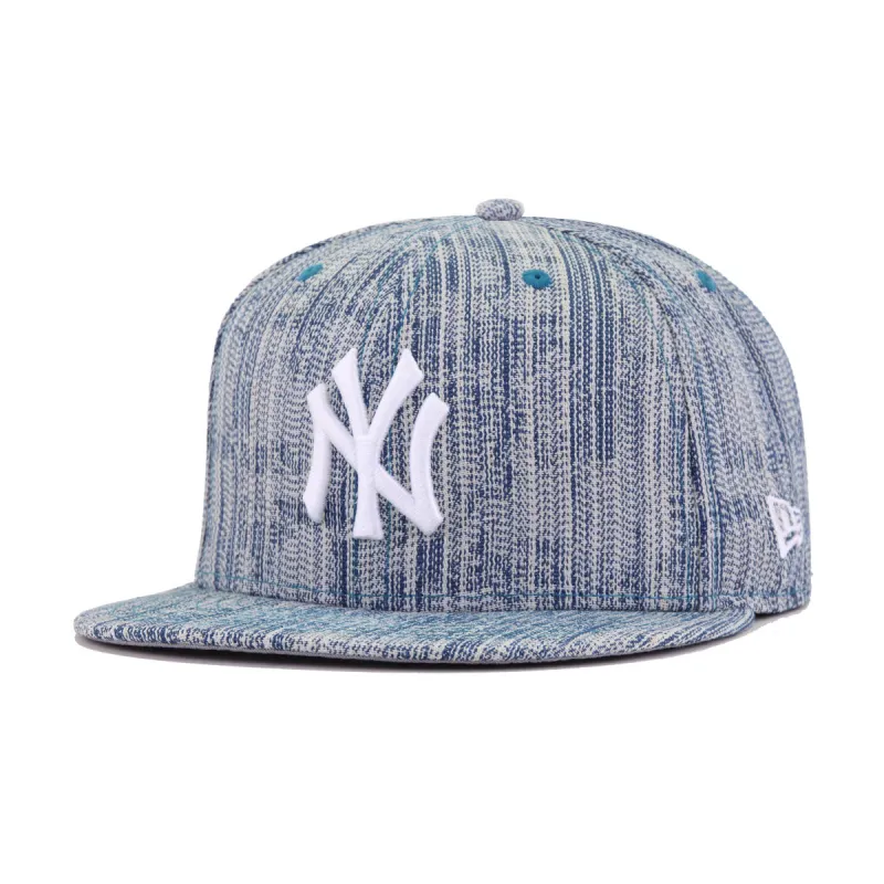 New York Yankees Distressed Denim New Era 59Fifty Fitted sold by Hat Heaven