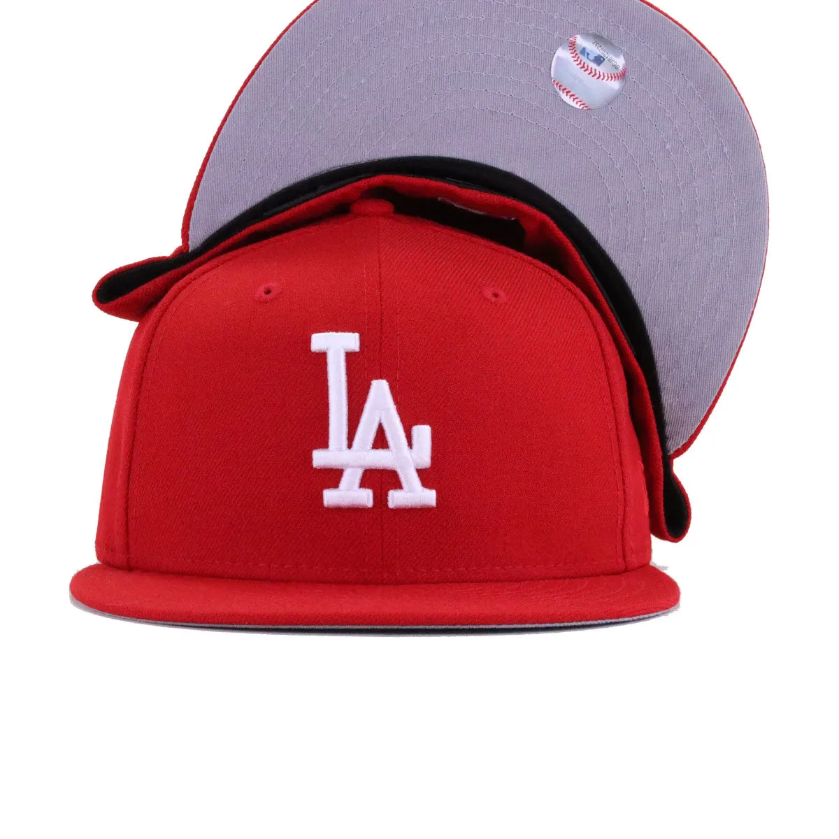 Los Angeles Dodgers Scarlet New Era 59Fifty Fitted sold by Hat Heaven product image thumbnail 5