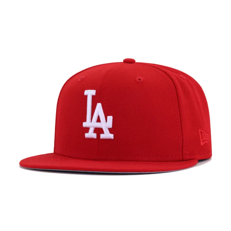 Los Angeles Dodgers Scarlet New Era 59Fifty Fitted sold by Hat Heaven