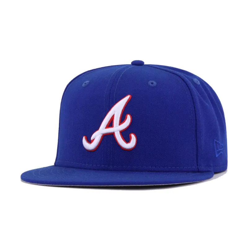 Atlanta Braves Light Royal Blue 1981 New Era 59Fifty Fitted sold by Hat Heaven