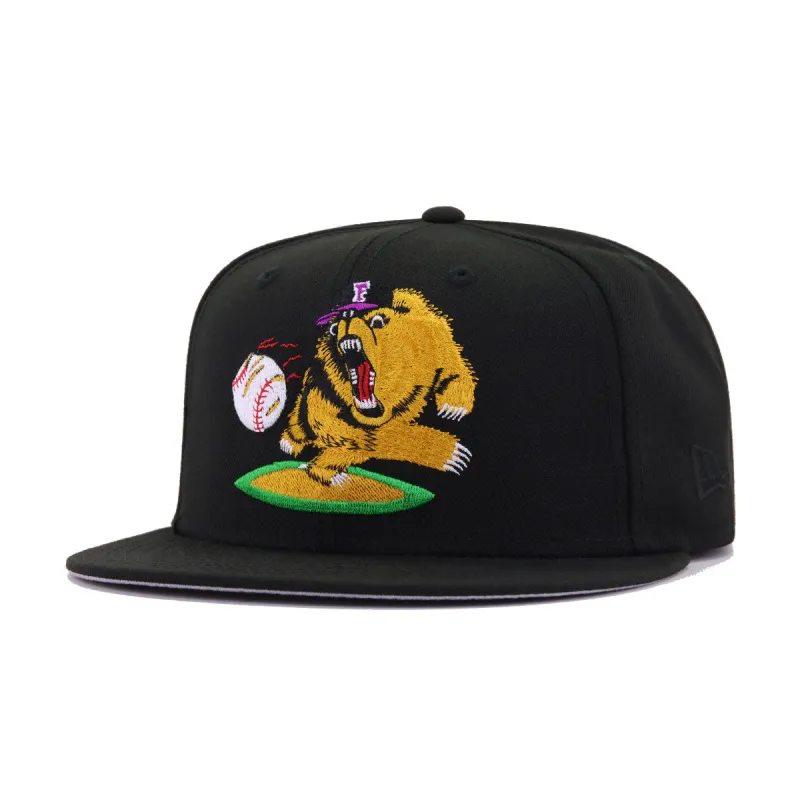 Fresno Grizzlies Black 1998 New Era 59Fifty Fitted sold by Hat Heaven