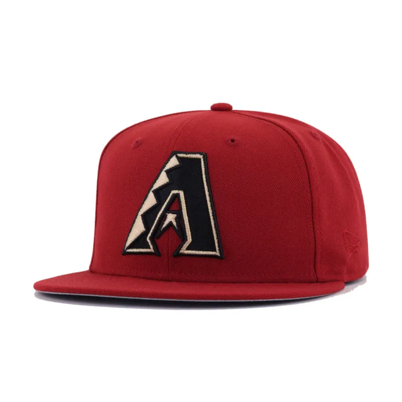 Arizona Diamondbacks H Red New Era 59Fifty Fitted sold by Hat Heaven