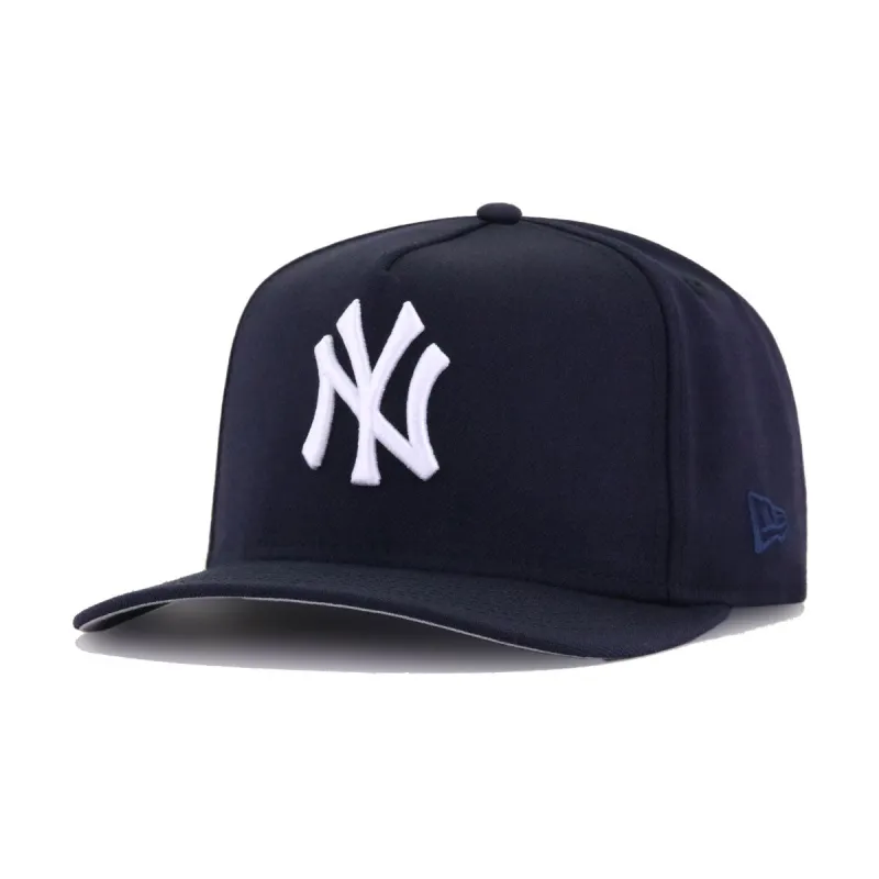 New York Yankees Navy New Era 9Fifty A-Frame Snapback sold by Hat Heaven