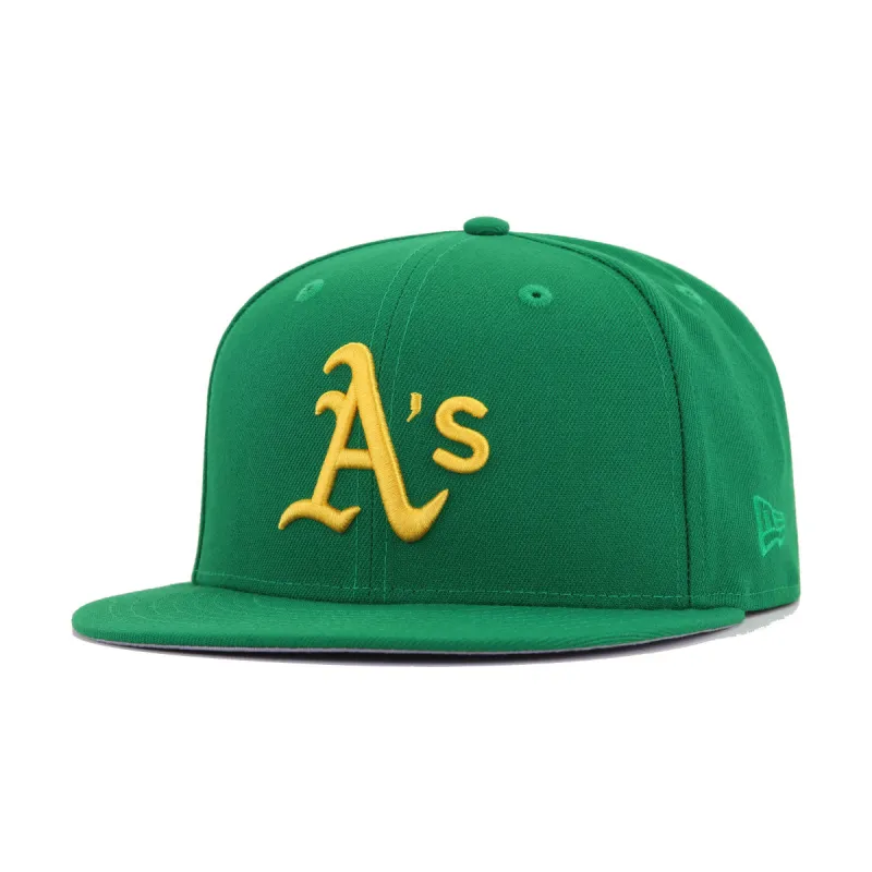 Oakland Athletics Kelly Green New Era 59Fifty Fitted sold by Hat Heaven