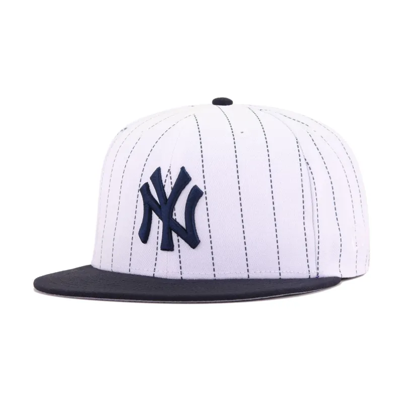 New York Yankees Pinstripe Navy New Era 59Fifty Fitted sold by Hat Heaven