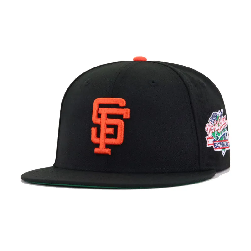San Francisco Giants Black 1989 World Series Battle of the Bay Cooperstown Green Bottom New Era 59Fifty Fitted sold by Hat Heaven
