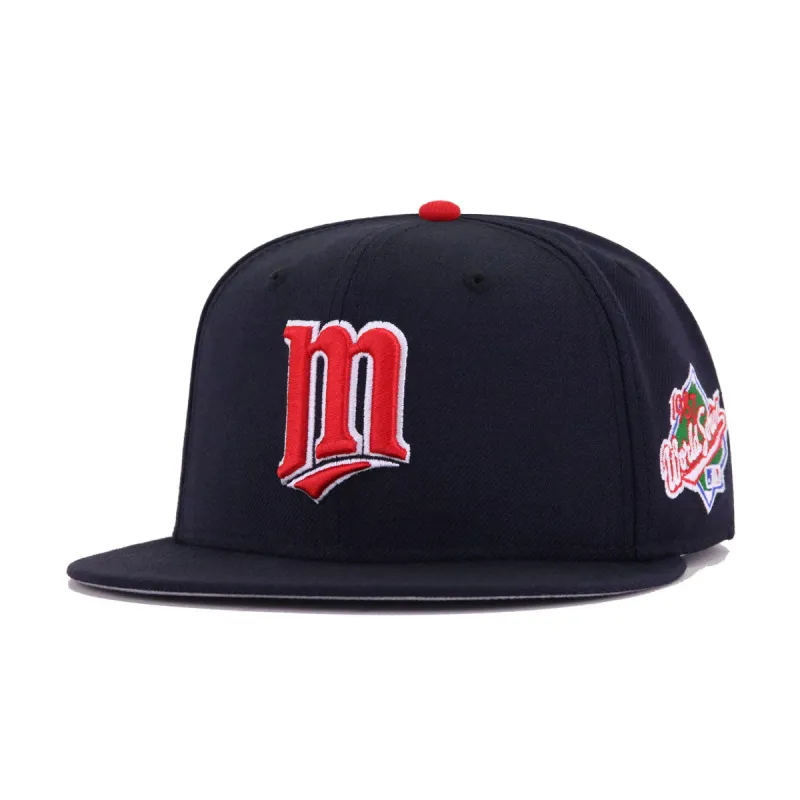 Minnesota Twins Navy 1987 World Series Cooperstown New Era 59Fifty Fitted made by New Era