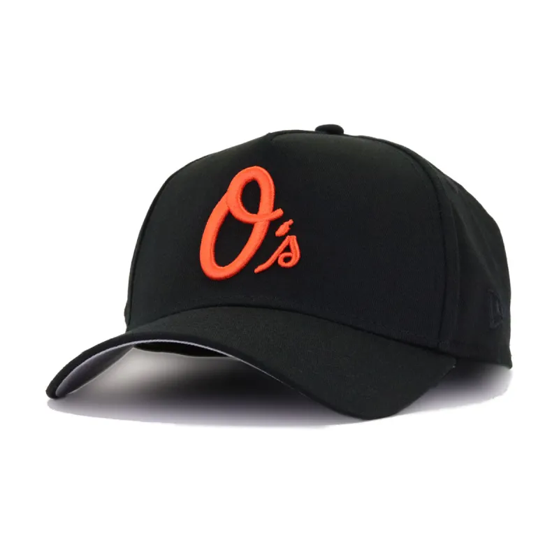 Baltimore Orioles Black 50th Anniversary New Era 9Forty Snapback made by New Era
