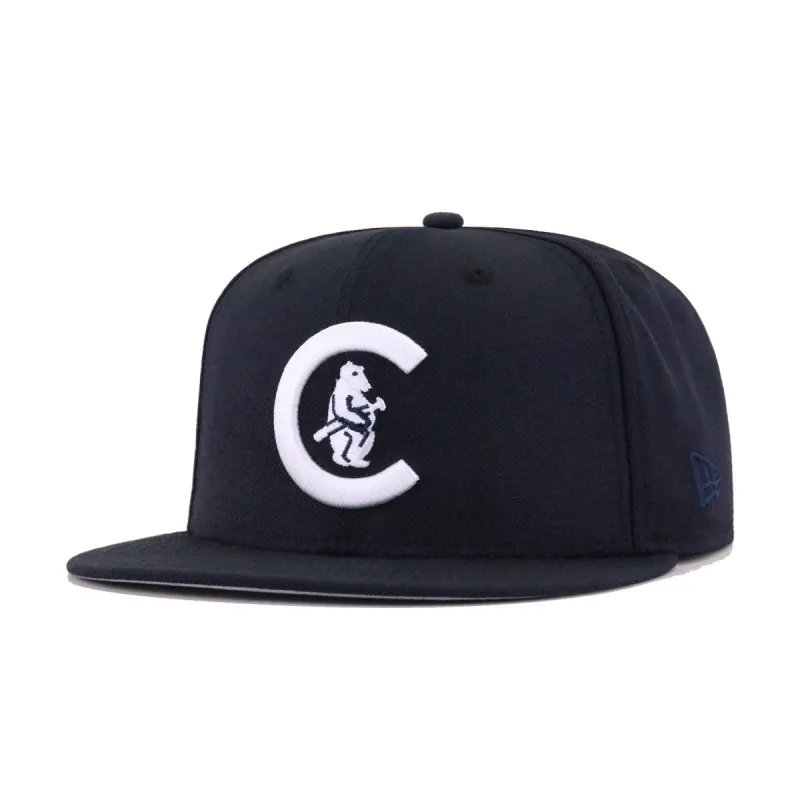 Chicago Cubs Navy West Side Grounds New Era 59Fifty Fitted sold by Hat Heaven