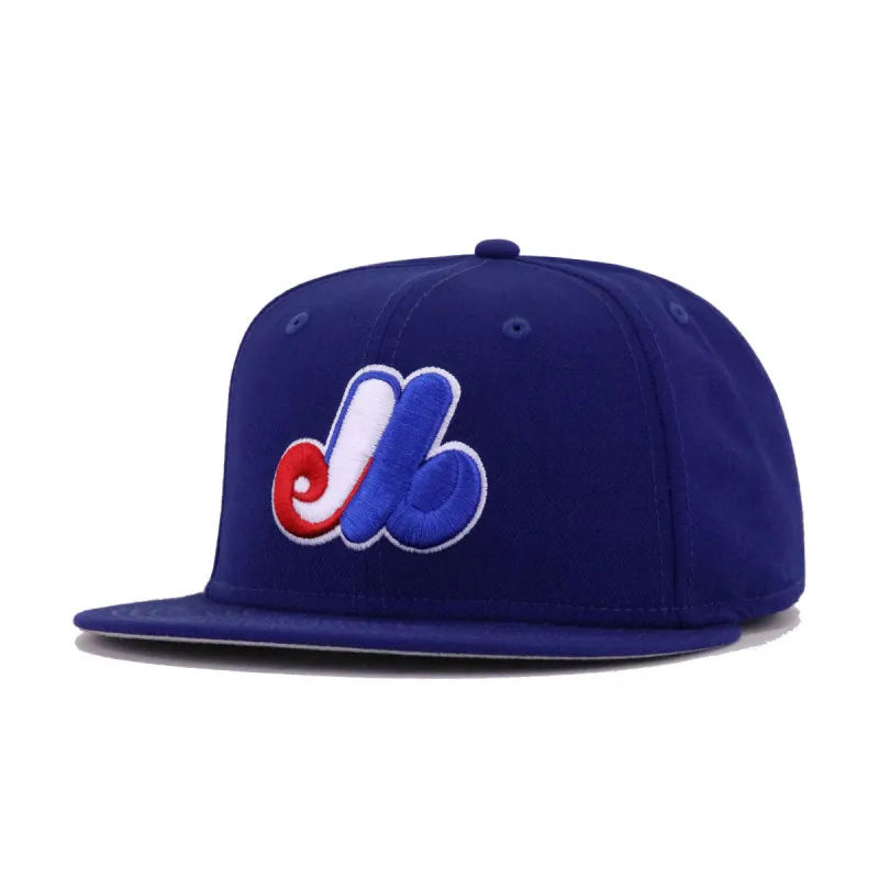 Montreal Expos Dark Royal Blue Cooperstown AC New Era 59Fifty Fitted made by New Era