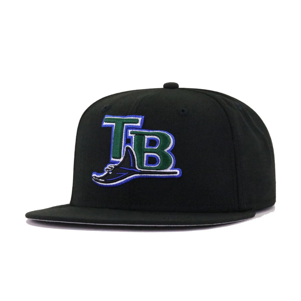 Tampa Bay Rays Black 2001 Cooperstown AC New Era 59Fifty Fitted sold by Hat Heaven