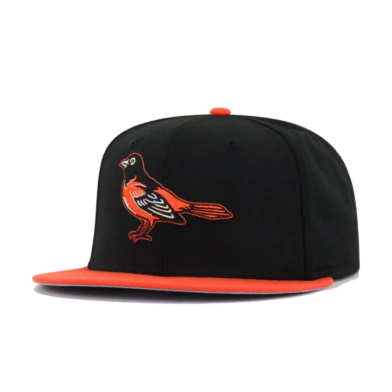 Baltimore Orioles Black Orange 1999 Cooperstown AC New Era 59Fifty Fitted sold by Hat Heaven