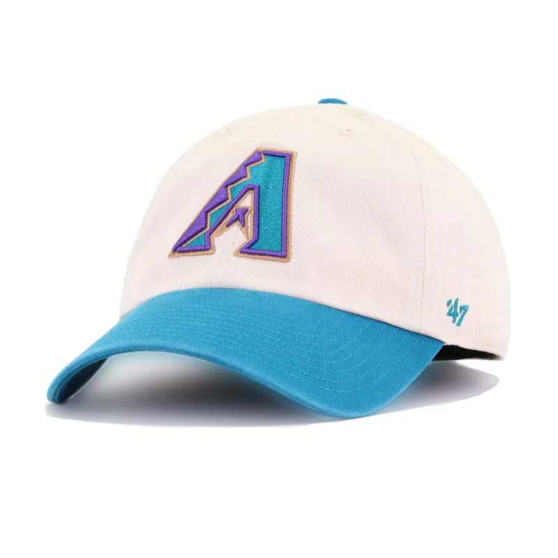 Arizona Diamondbacks Natural Teal 47 Brand Clean Up Dad Hat made by 47