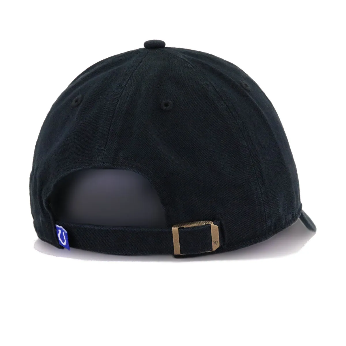Indianapolis Colts Black 47 Brand Clean Up Dad Hat sold by Hat Heaven product image thumbnail 4
