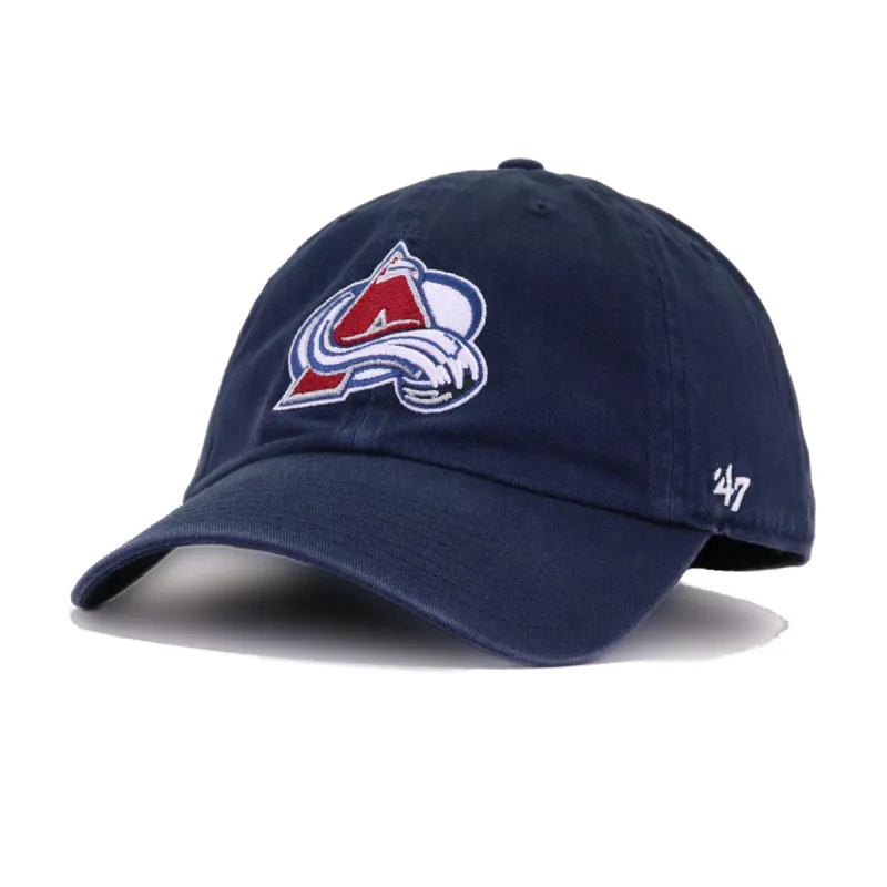 Colorado Avalanche Navy 47 Brand Clean Up Dad Hat sold by Hat Heaven
