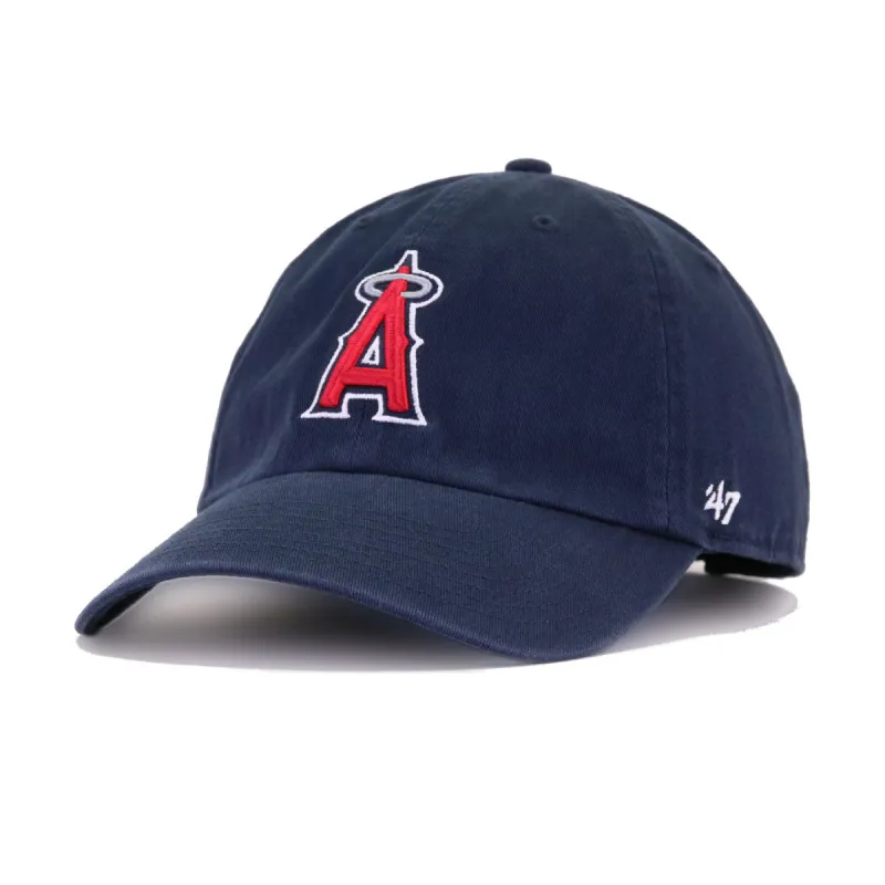 Los Angeles Angels Navy 47 Brand Clean Up Dad Hat made by 47