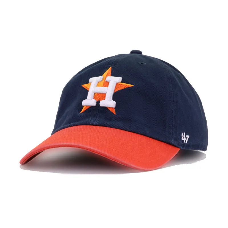 Houston Astros Navy Orange 47 Brand Clean Up Dad Hat made by 47