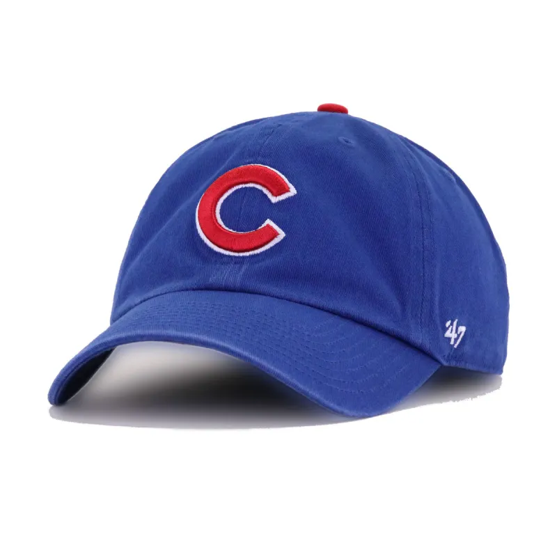 Chicago Cubs Light Royal Blue 47 Brand Clean Up Dad Hat made by 47