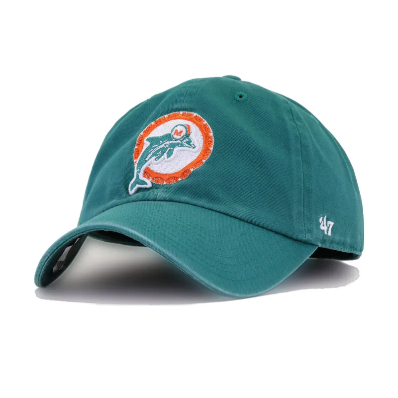 Miami Dolphins Legacy Aqua 47 Brand Clean Up Dad Hat sold by Hat Heaven