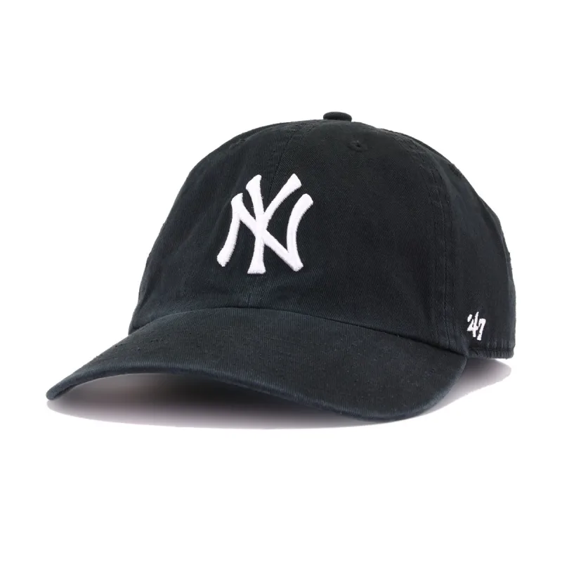 New York Yankees Black 47 Brand Clean Up Dad Hat sold by Hat Heaven