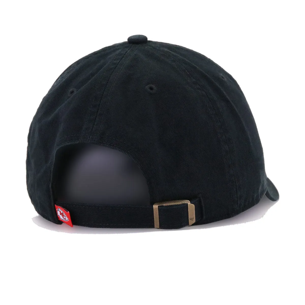 Kansas City Chiefs Black 47 Brand Clean Up Dad Hat sold by Hat Heaven product image thumbnail 4