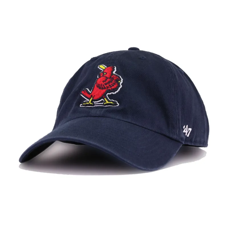 St Louis Cardinals Navy Cooperstown 47 Brand Clean Up Dad Hat sold by Hat Heaven