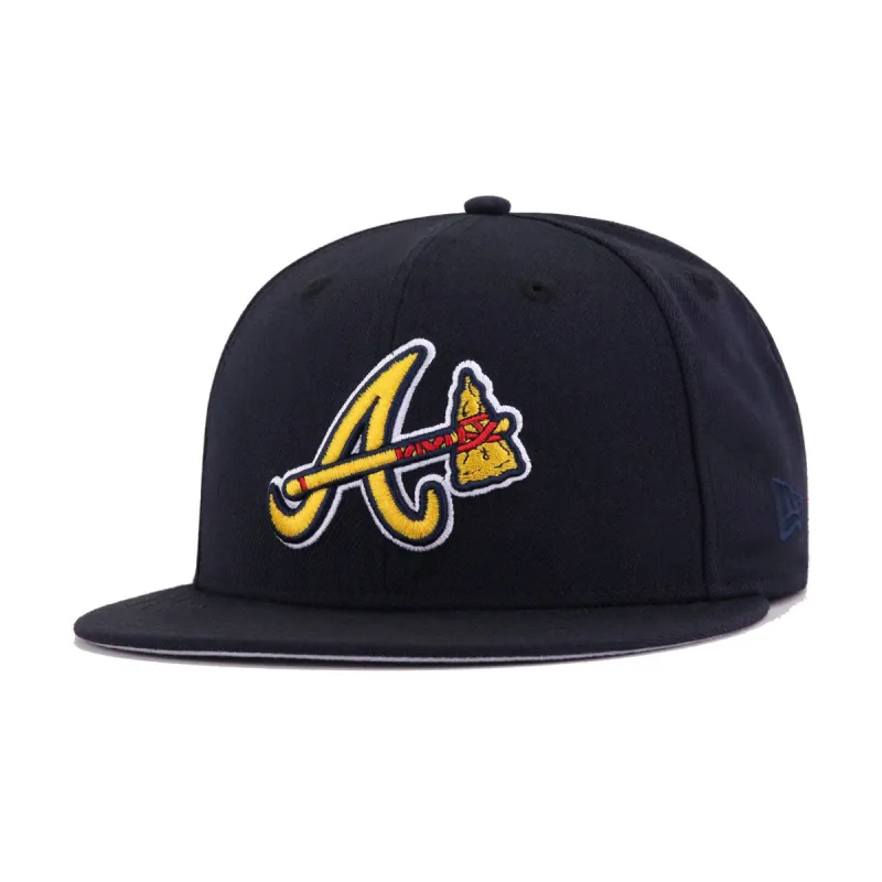 Atlanta Braves Navy RONALD New Era 59Fifty Fitted sold by Hat Heaven