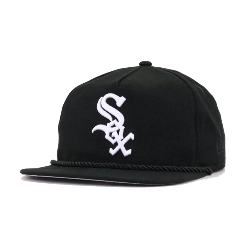 Chicago White Sox Black 2005 World Series New Era Golfer Snapback sold by Hat Heaven