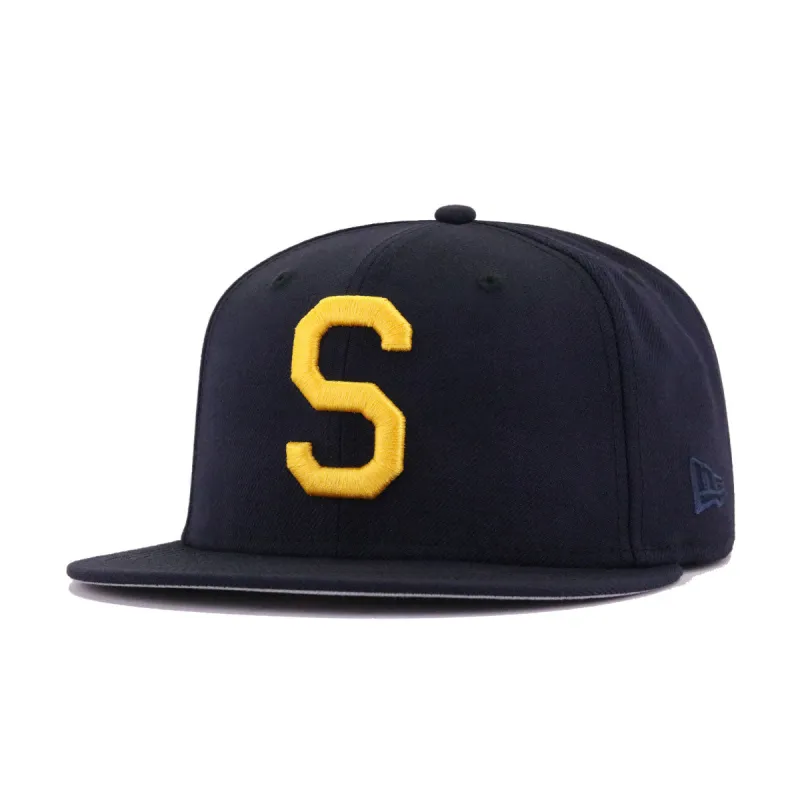 Seattle Pilots Navy 1969 New Era 59Fifty Fitted sold by Hat Heaven