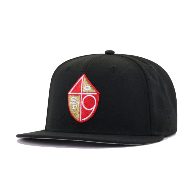 San Francisco 49ers Black 40th Anniversary New Era 59Fifty Fitted sold by Hat Heaven