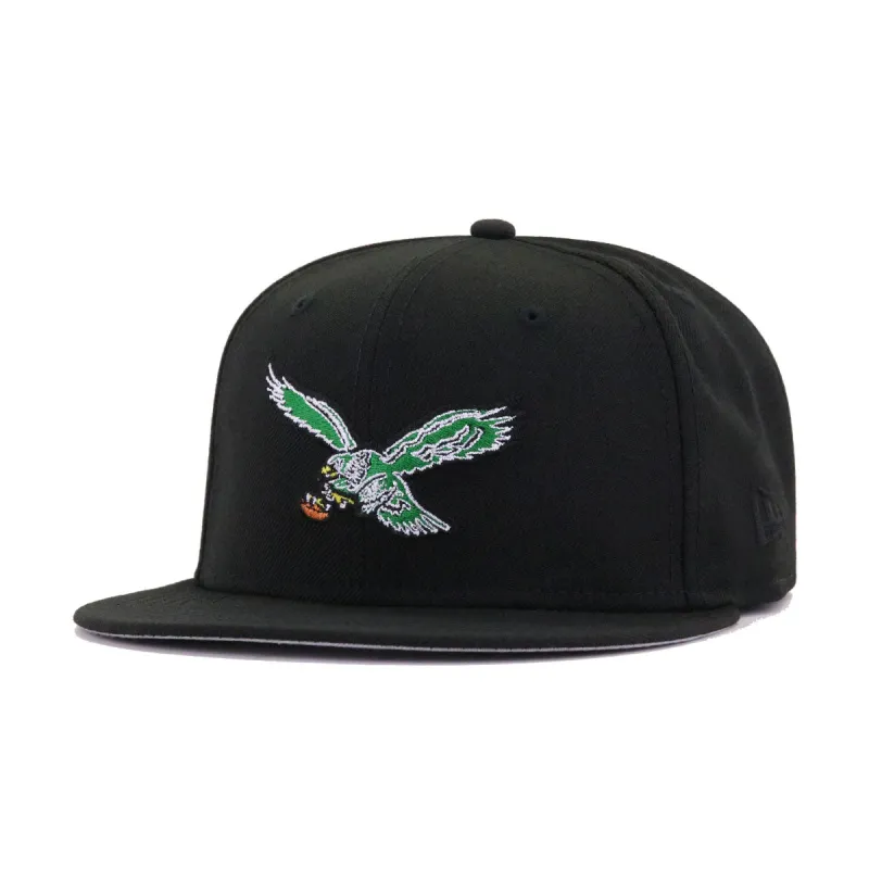 Philadelphia Eagles Black 1960 Championship New Era 59Fifty Fitted made by New Era