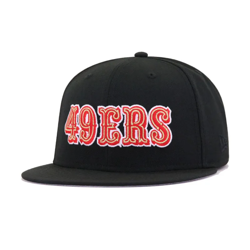 San Francisco 49ers Legacy Black New Era 59Fifty Fitted sold by Hat Heaven