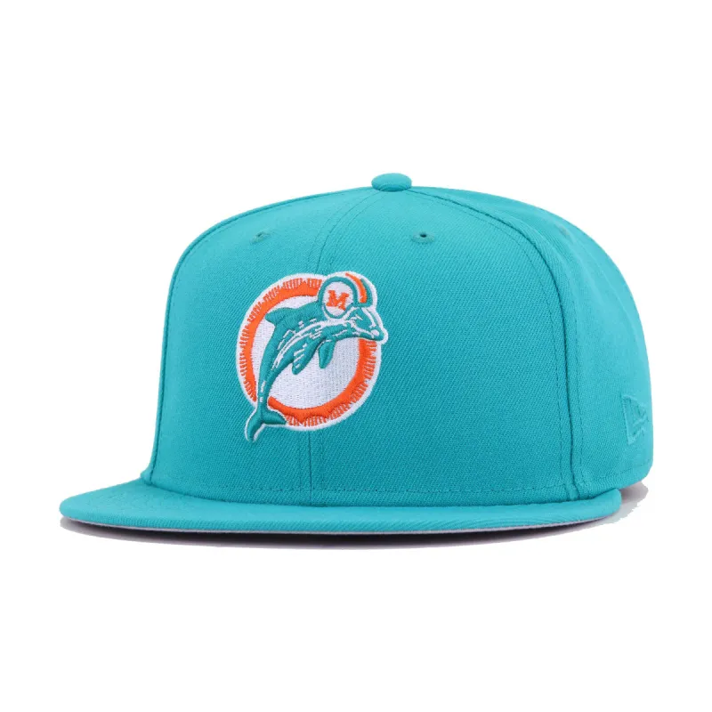 Miami Dolphins Legacy Teal Breeze New Era 59Fifty Fitted sold by Hat Heaven