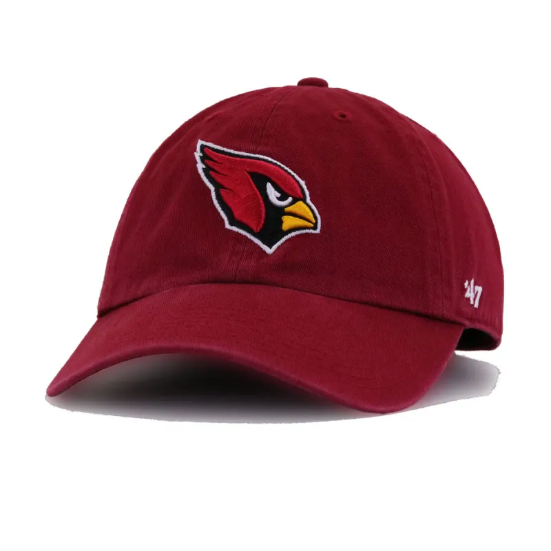 Arizona Cardinals Cardinal Red 47 Brand Clean Up Dad Hat made by 47
