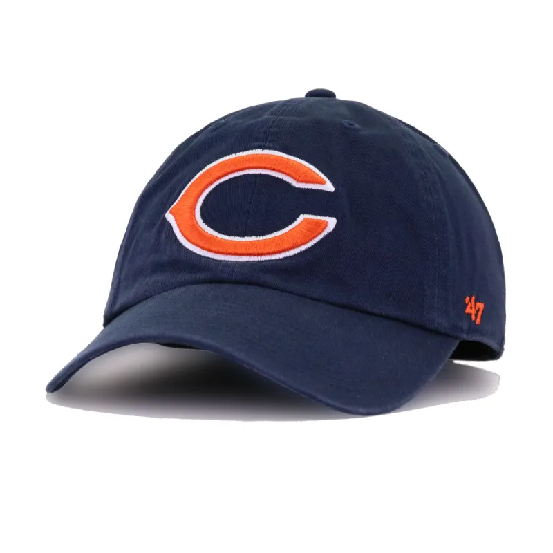 Chicago Bears Navy 47 Brand Clean Up Dad Hat sold by Hat Heaven