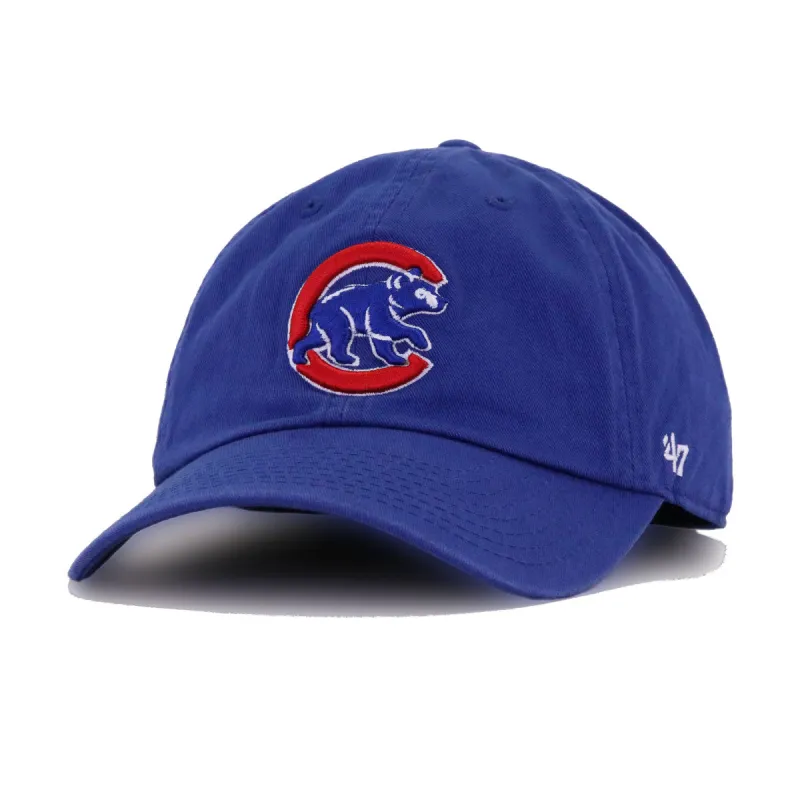 Chicago Cubs Dark Royal Blue 47 Brand Clean Up Dad Hat made by 47