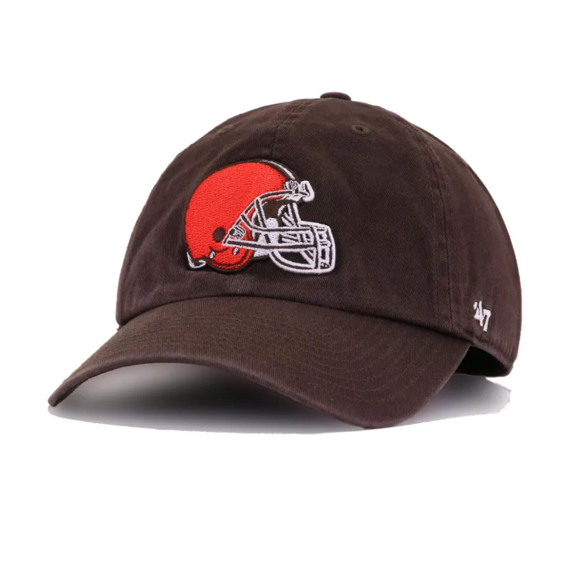 Cleveland Browns Walnut 47 Brand Clean Up Dad Hat sold by Hat Heaven