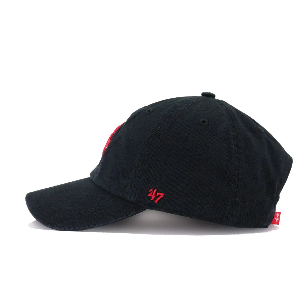 Houston Rockets Black 47 Brand Clean Up Dad Hat sold by Hat Heaven product image thumbnail 2