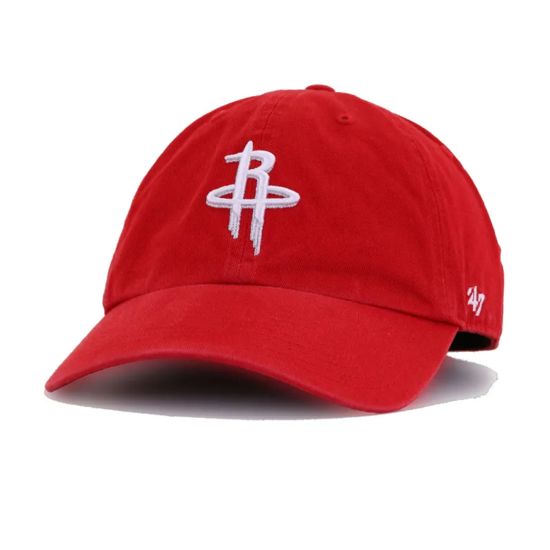 Houston Rockets Front Door Red 47 Brand Clean Up Dad Hat sold by Hat Heaven