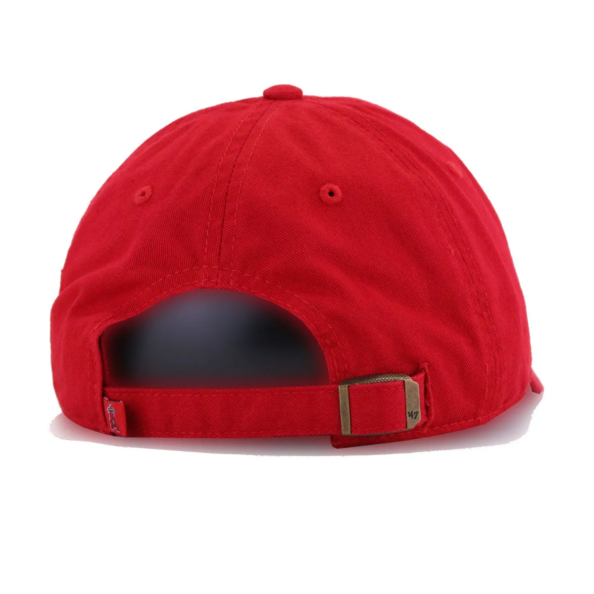 Los Angeles Angels Scarlet 47 Brand Clean Up Dad Hat sold by Hat Heaven product image thumbnail 4