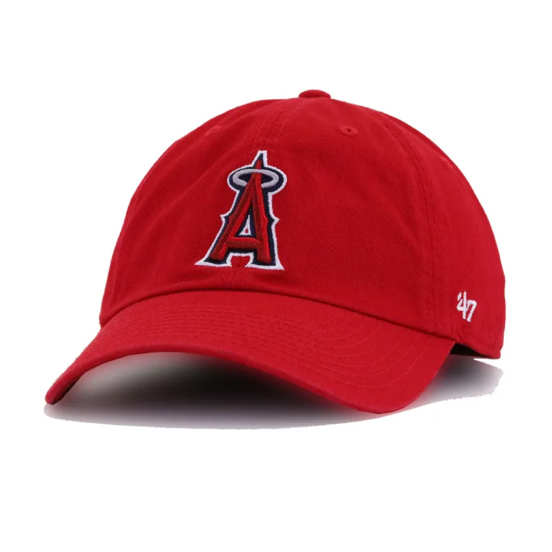 Los Angeles Angels Scarlet 47 Brand Clean Up Dad Hat sold by Hat Heaven